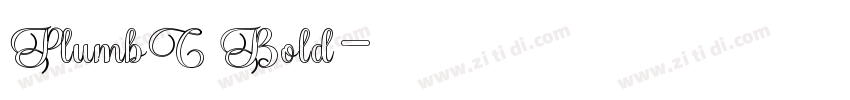 PlumbC Bold字体转换